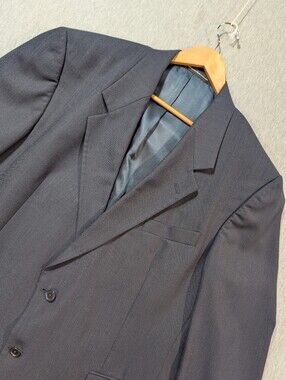 J.D. Casanovas "The Traveler Suit" Wool Blend Blazer Men's 48R Dark Blue Jacket